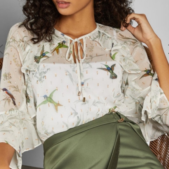 SOLD NWT TED BAKER LASSII FORTUNE BLOUSE - Picture 5 of 8